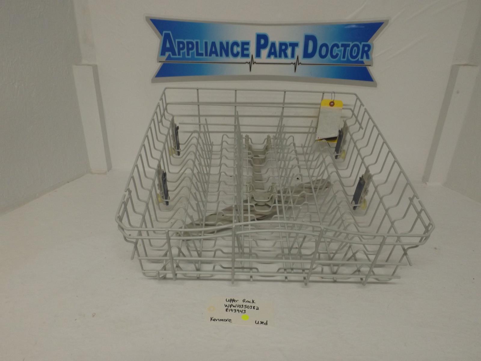 Kenmore Dishwasher WPW10350382 8193943 Upper Rack Used Kenmore Dishwasher WPW10350382 8193943 Upper Rack Used